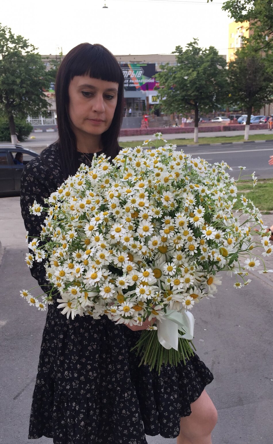 Букет из мелких ромашек 